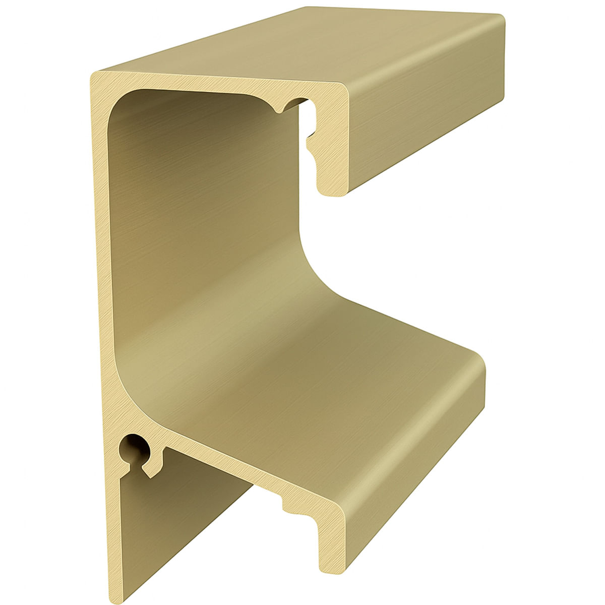 Puxador Perfil Rm-053 3 Metros Para 18mm Champagne Claro Rometal 42661_0